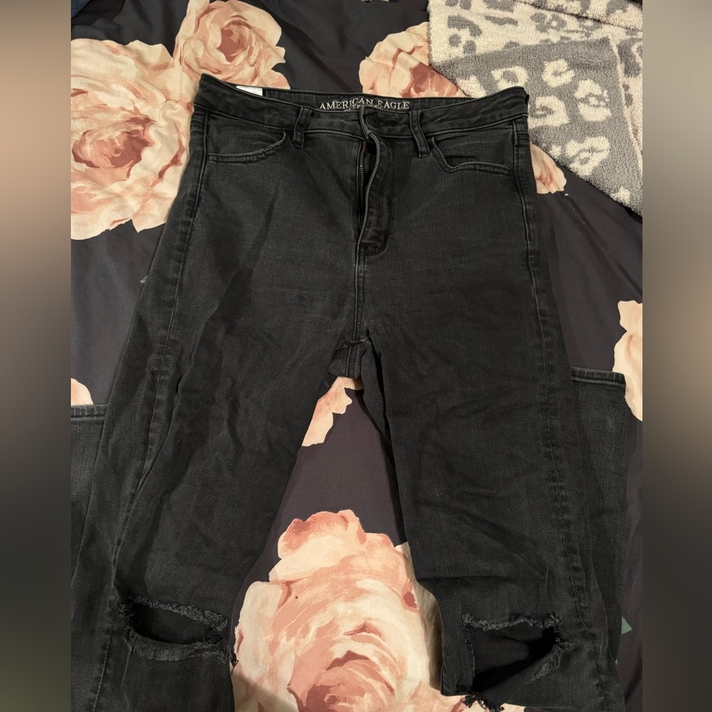 american eagle size 10 ripped jeans